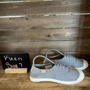 Womens Keen Maderas Gray Canvas Casual Comfort Sneakers‎ Shoes Size 7 M GUC